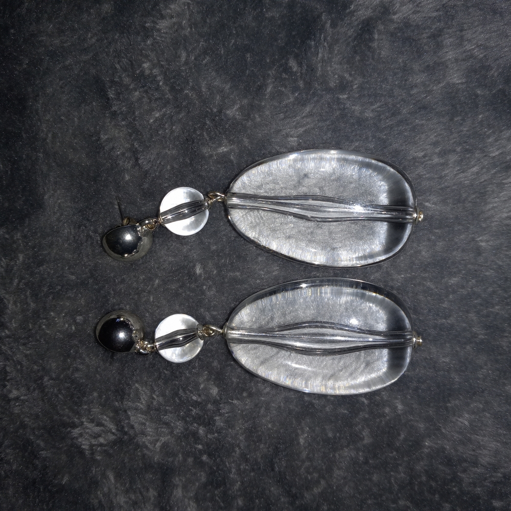 Elegant Clear Drop Earrings